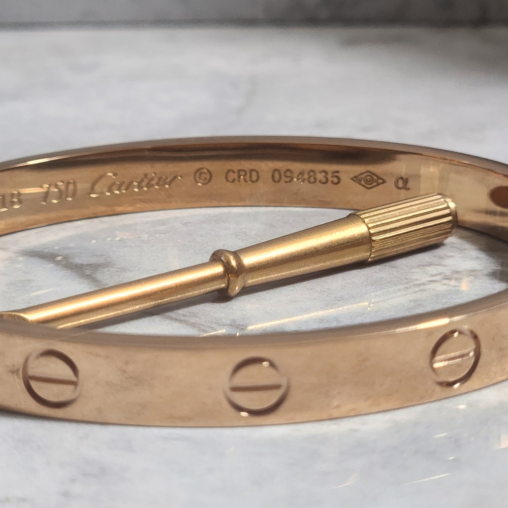 Classic Rose Gold Love Bracelet Size 17 ✨️❤️ - Picture 3 of 8